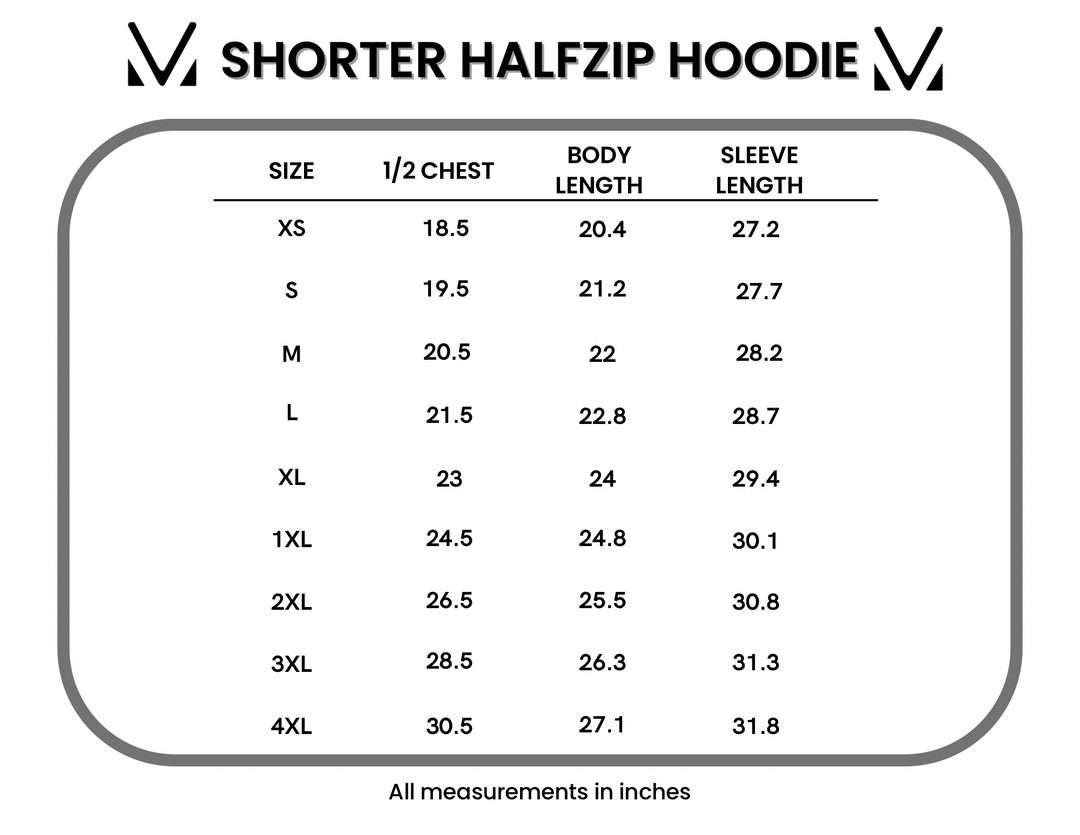 IN STOCK Shorter Halfzip Hoodie - Camo