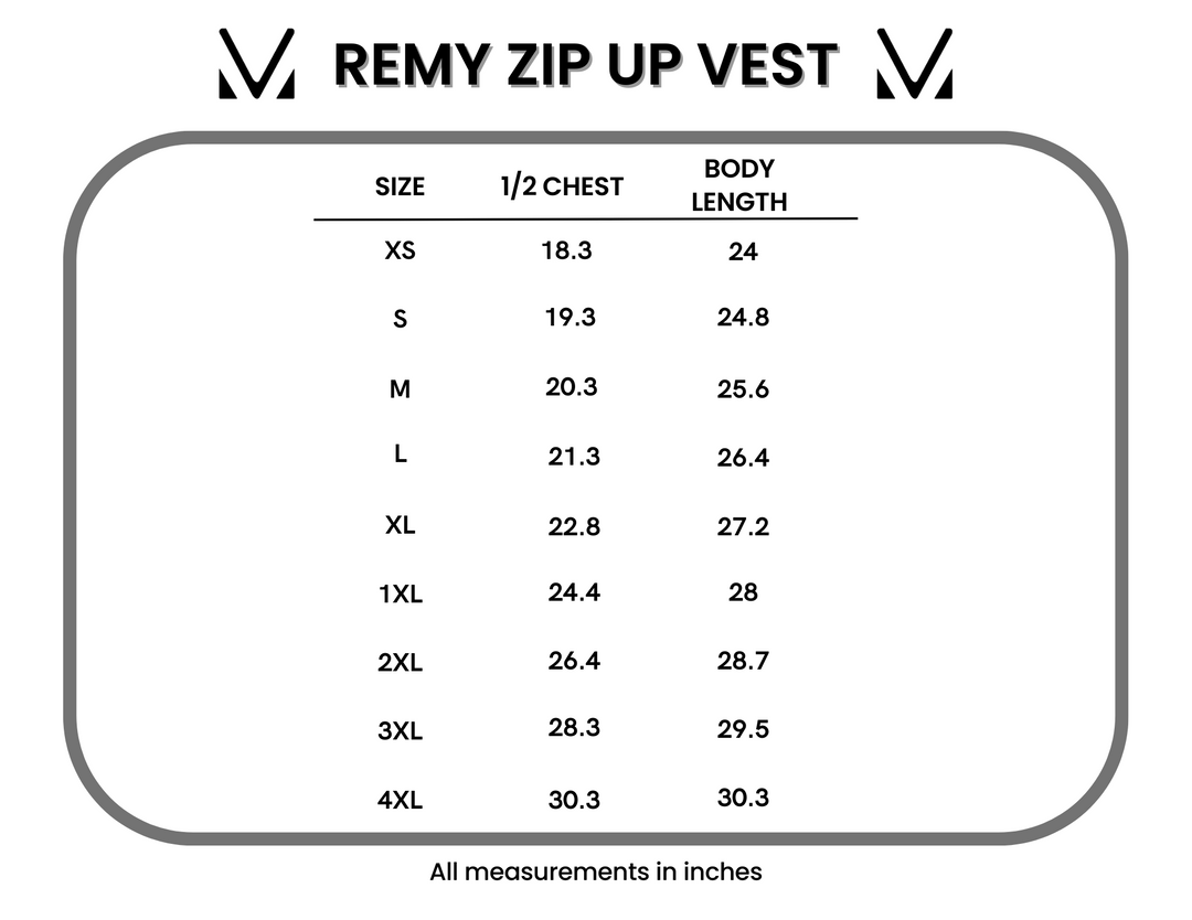 IN STOCK Remy Zip Up Vest - Chestnut