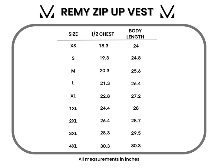 IN STOCK Remy Zip Up Vest - Chestnut