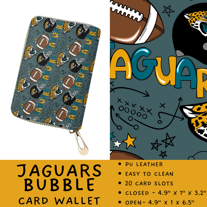 Batch #420 - End Zone Gear - Closes 9/26 - ETA mid Nov - Jaguars Bubble Card Wallet