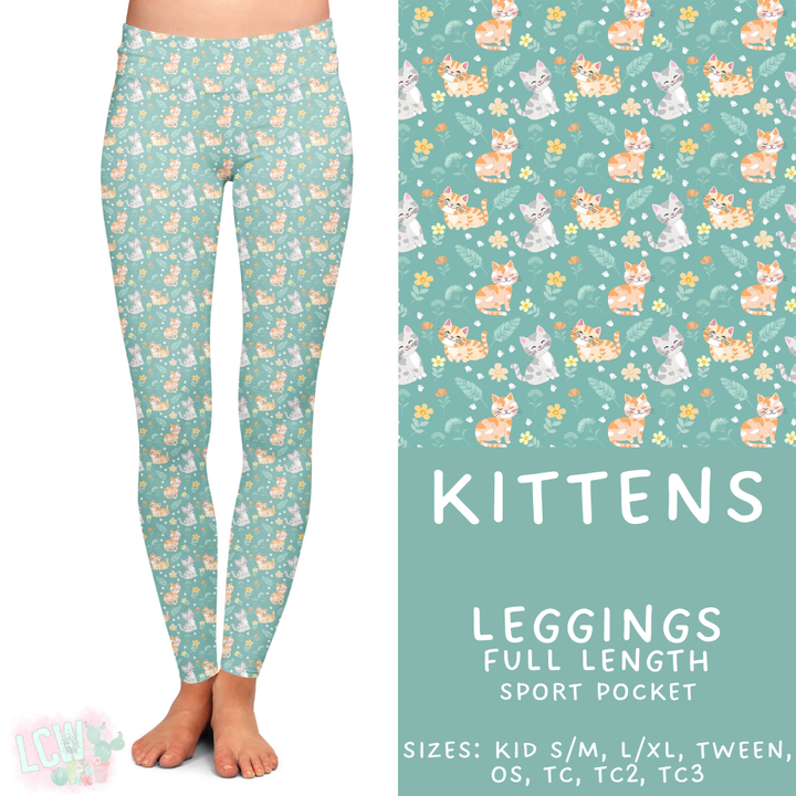 Batch #445 - Fun Run 16 - Closed 11/10 - ETA late Dec - Kittens Full Length Leggings