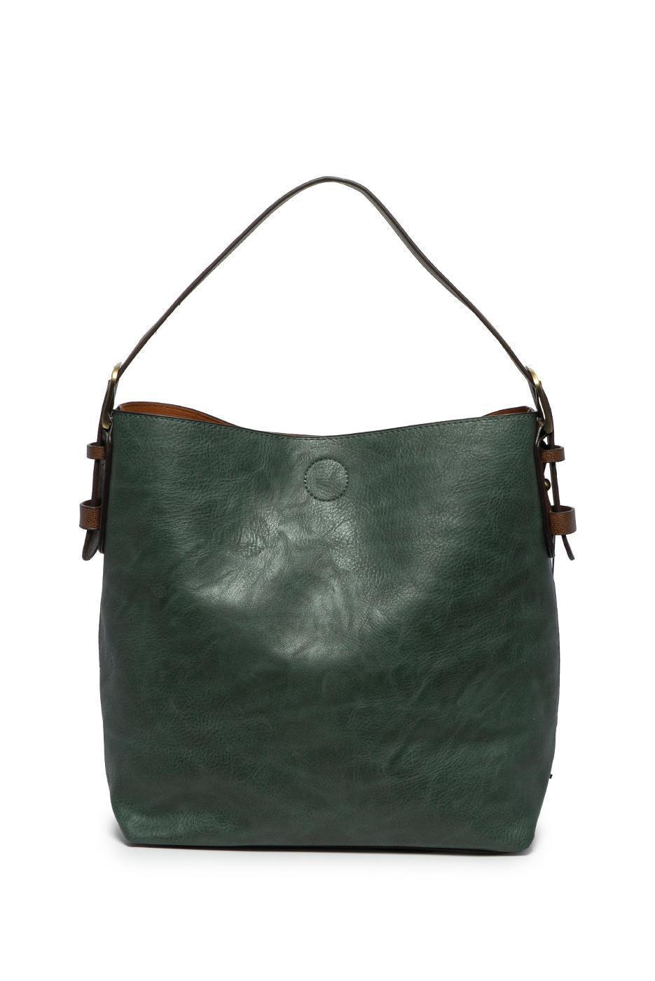 Hobo Handbag - Castleton Green / Coffee Handle