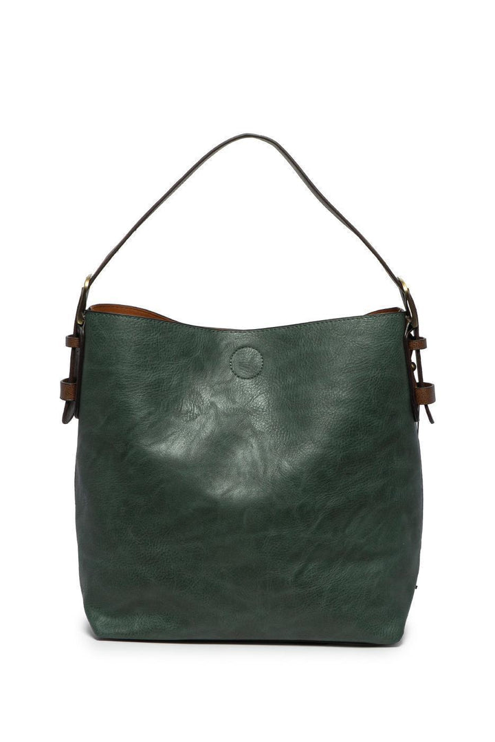 Hobo Handbag - Castleton Green / Coffee Handle