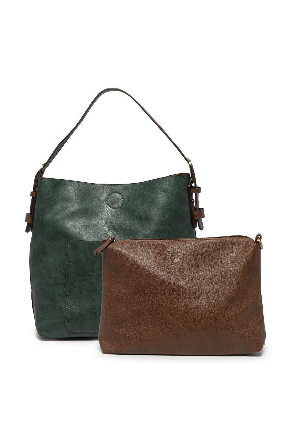 Hobo Handbag - Castleton Green / Coffee Handle