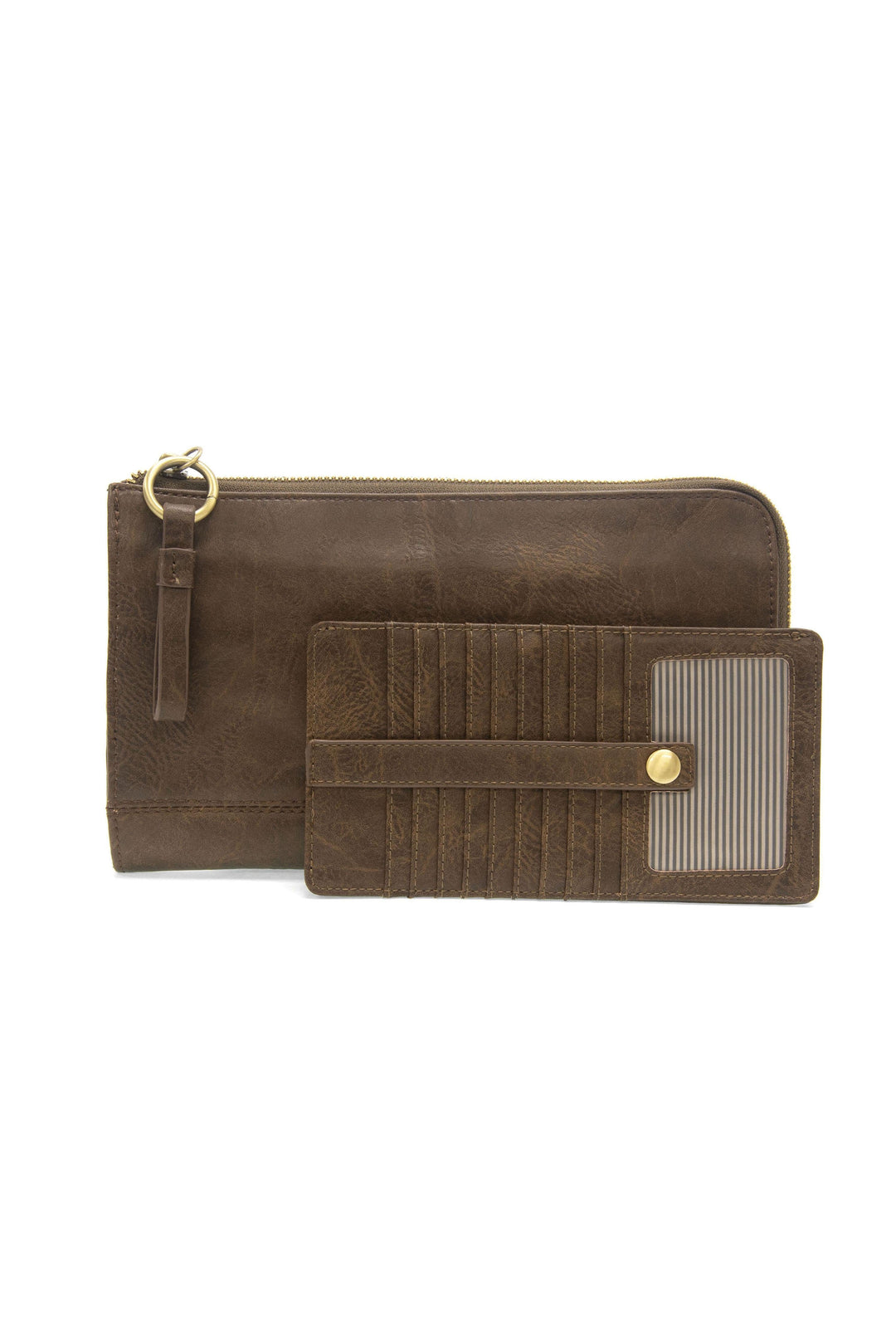 Karina Convertible Wristlet &amp; Wallet - Dark Walnut