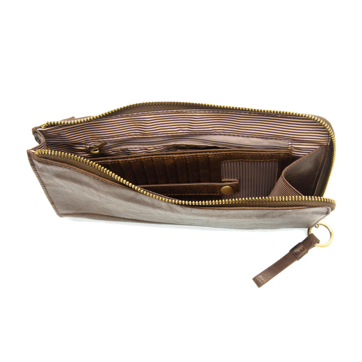 Karina Convertible Wristlet &amp; Wallet - Dark Walnut