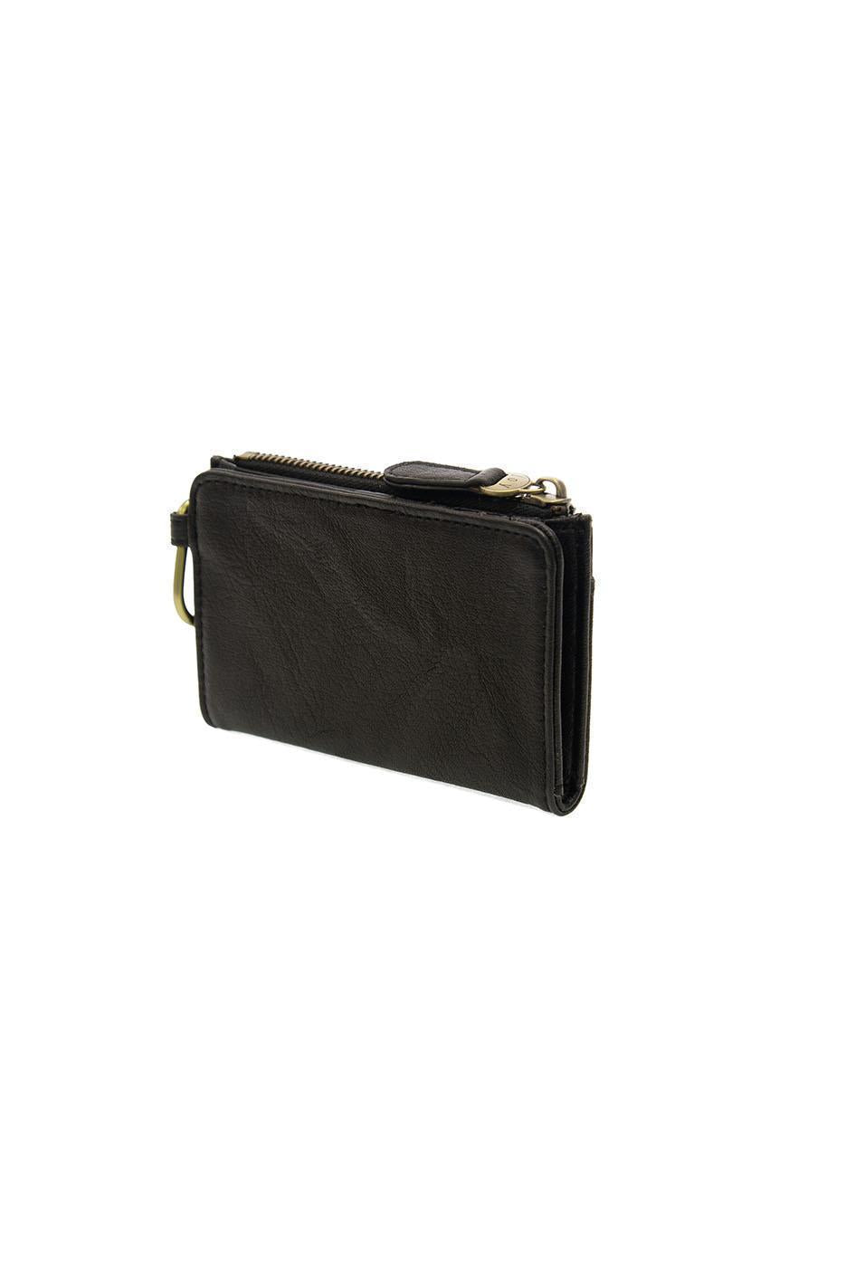 Bobbie Bifold Wallet with Carabiner - Black