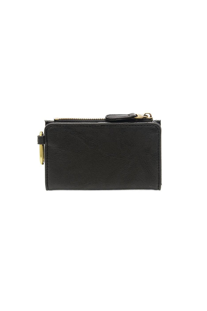 Bobbie Bifold Wallet with Carabiner - Black