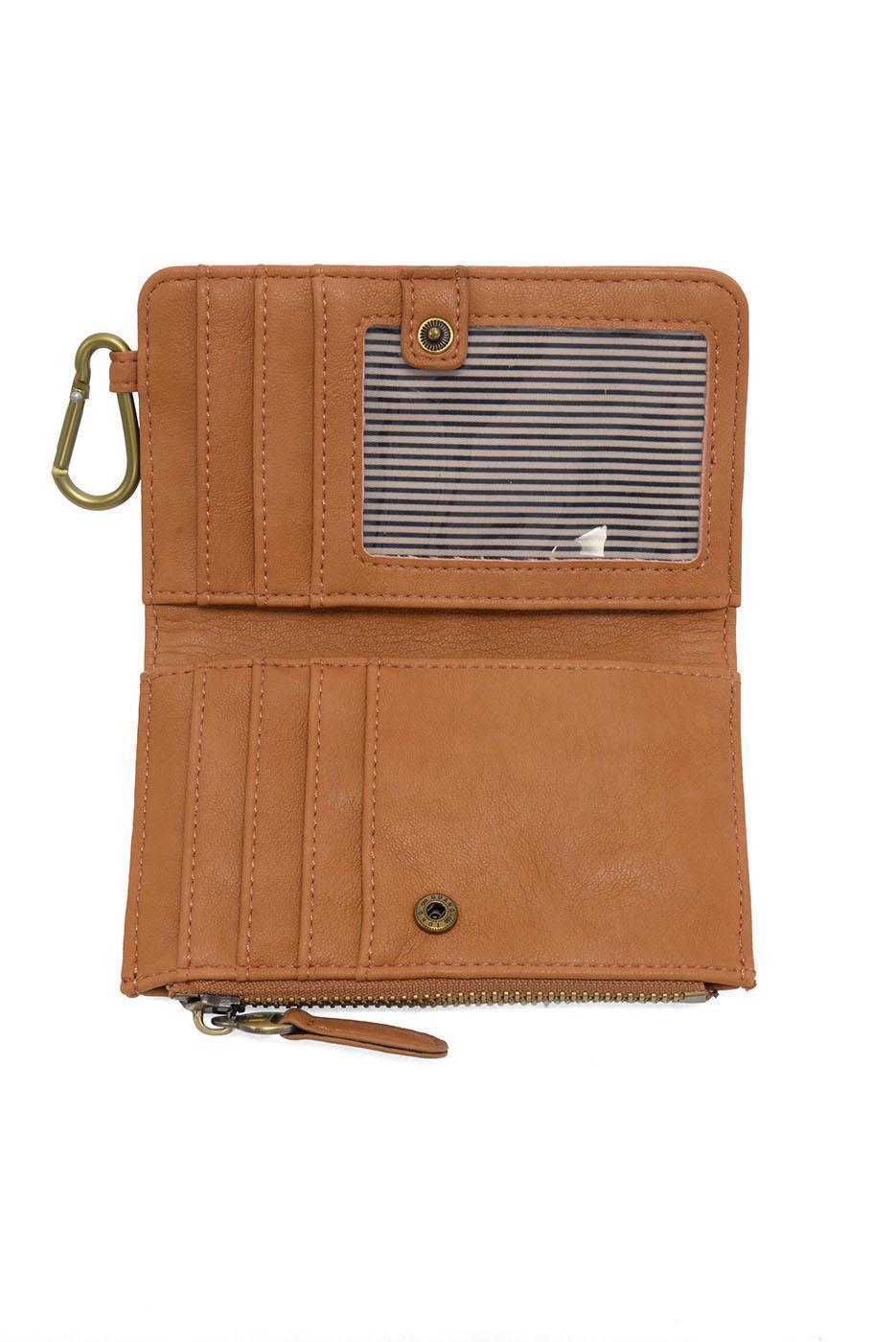 Bobbie Bifold Wallet with Carabiner - Tawny