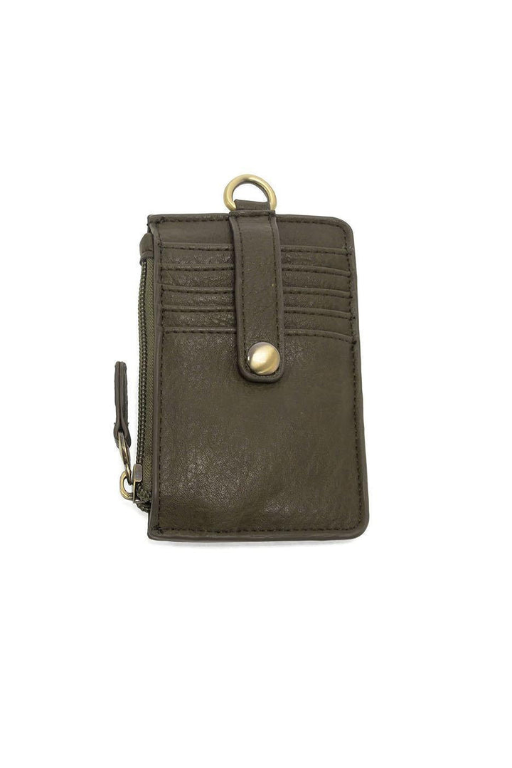 Dolly Small Card Wallet with Keyring - Dark Moss