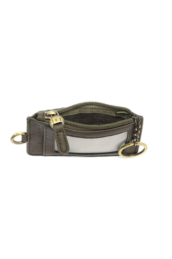 Dolly Small Card Wallet with Keyring - Dark Moss