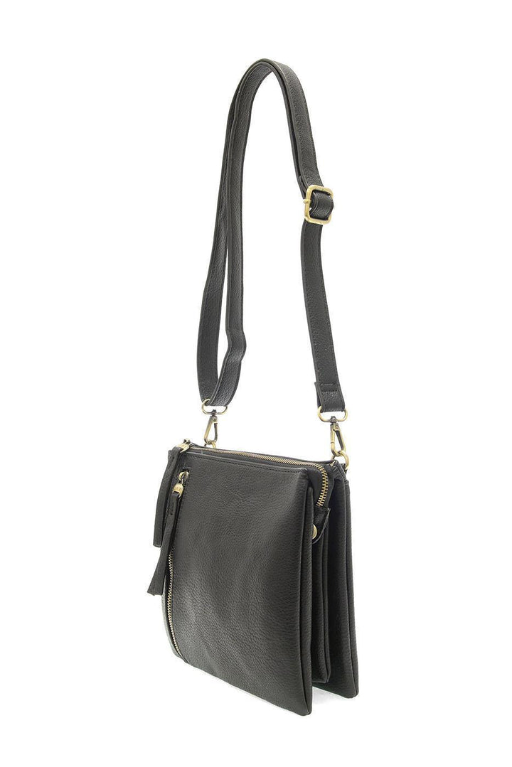 Dawn Multi Pocket Compact Crossbody Bag - Black