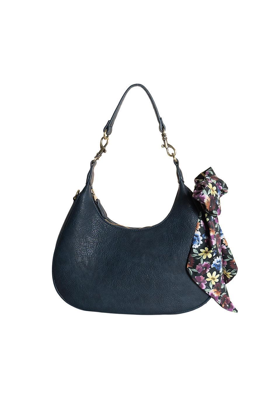 Naomi Scarf Convertible Crossbody - Deep Sapphire