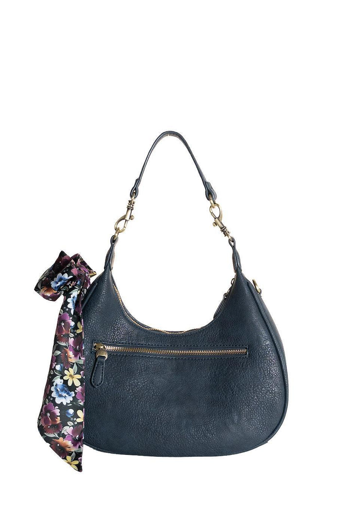 Naomi Scarf Convertible Crossbody - Deep Sapphire