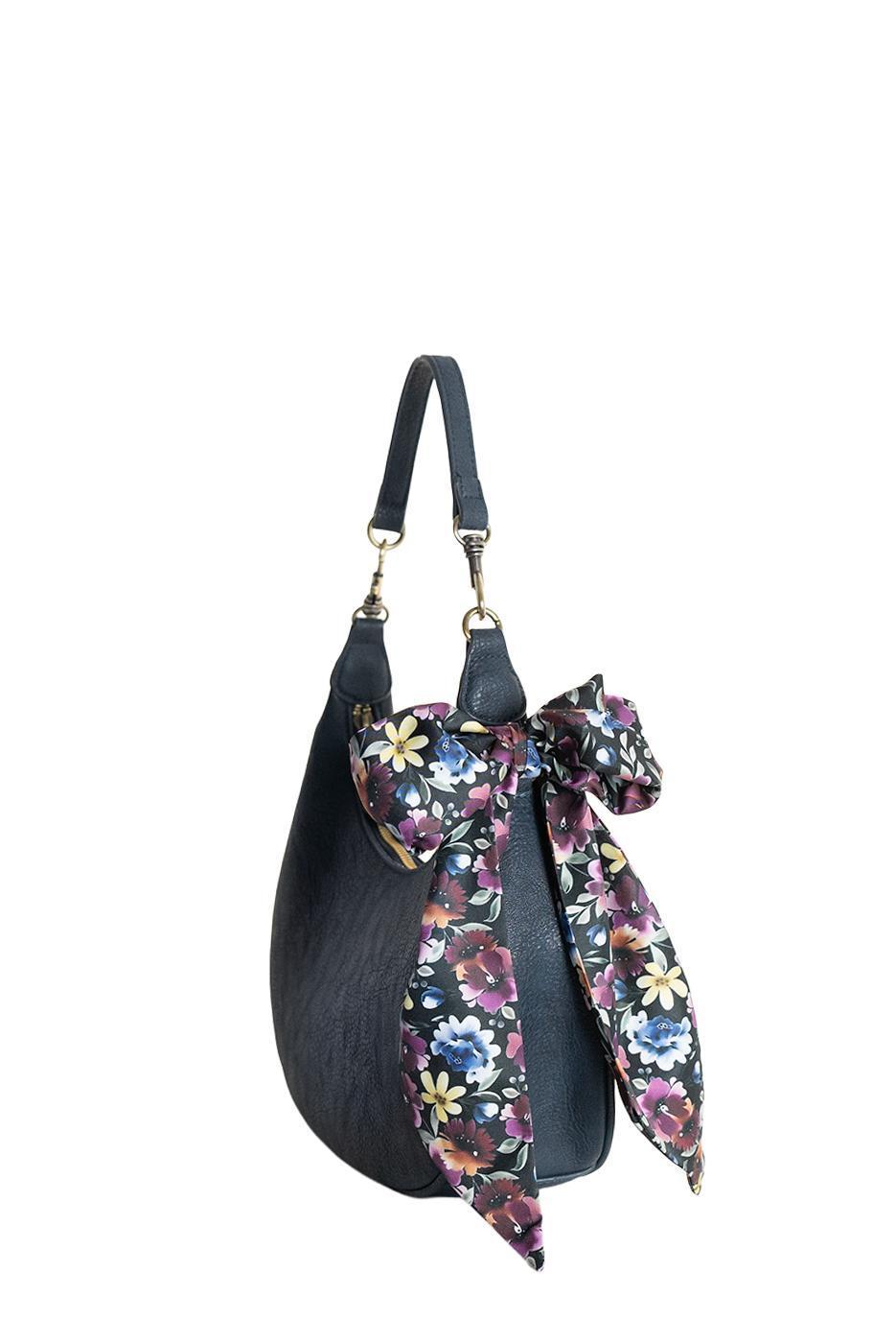 Naomi Scarf Convertible Crossbody - Deep Sapphire