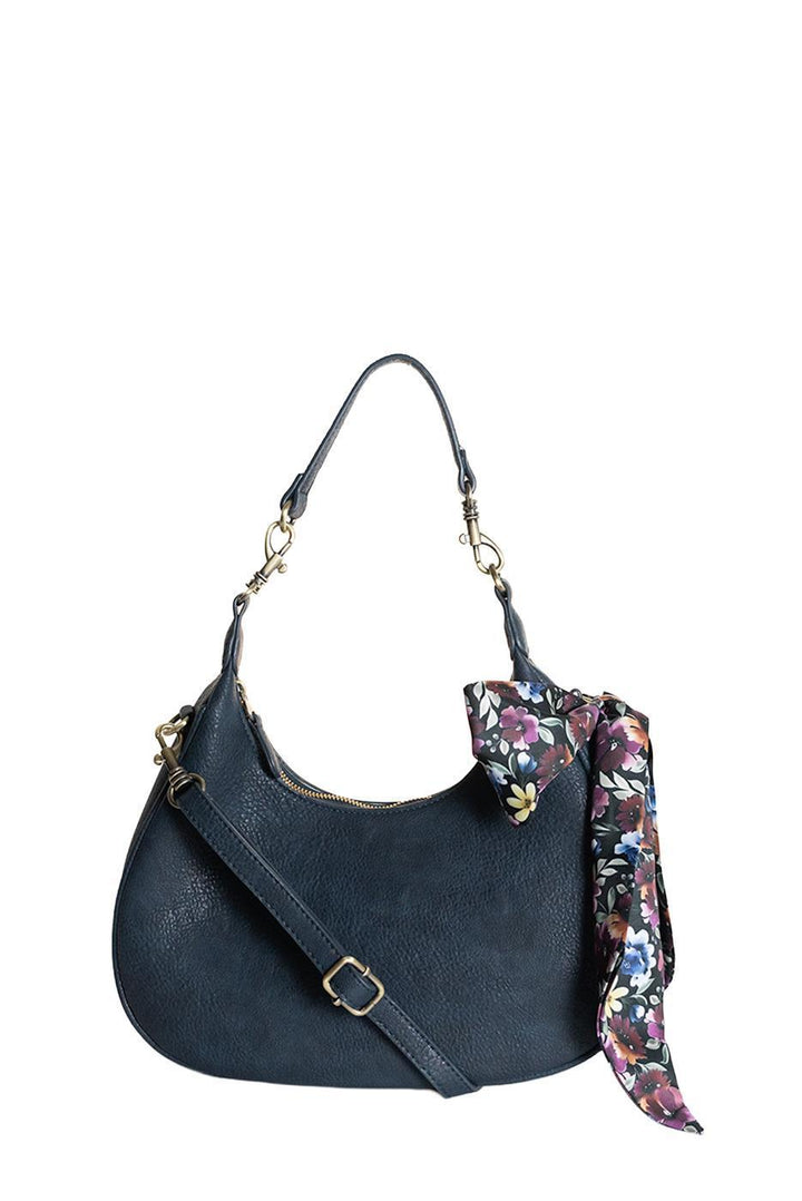 Naomi Scarf Convertible Crossbody - Deep Sapphire