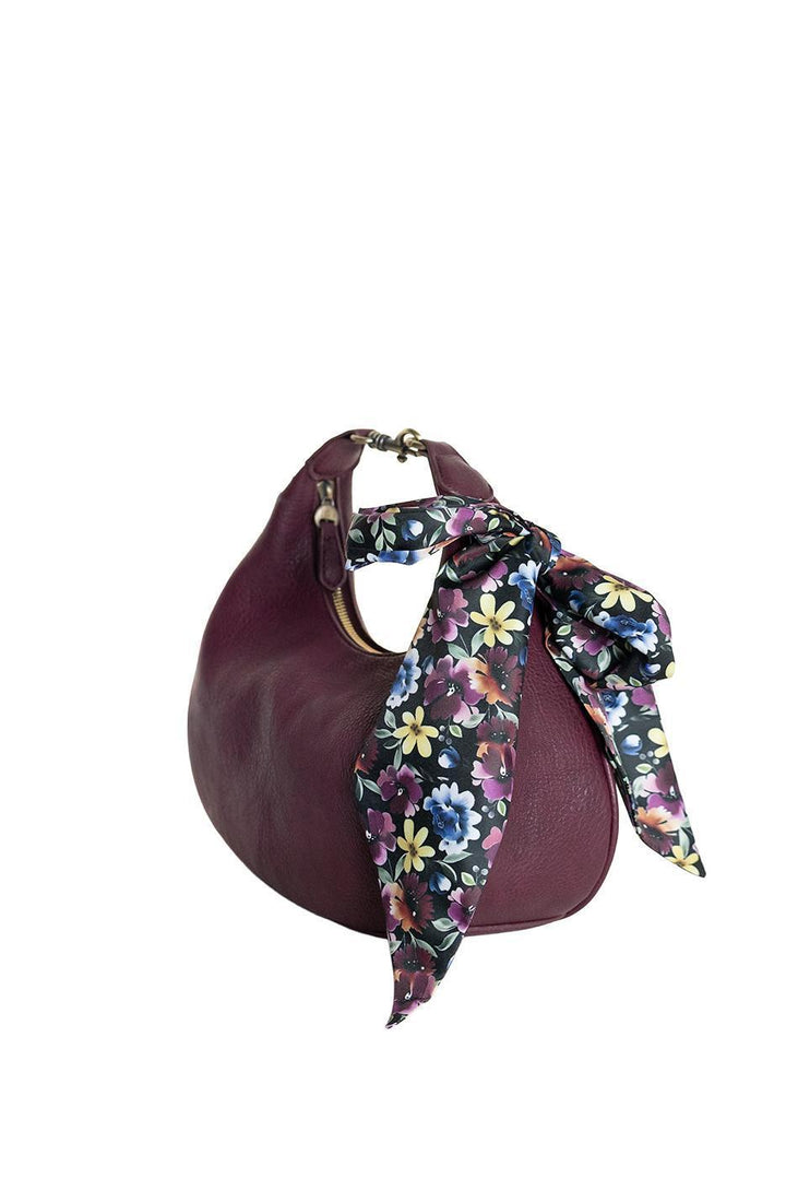 Naomi Scarf Convertible Crossbody - Deep Garnet