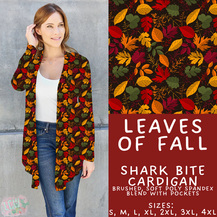 Batch #407 - Fall Fun 2 - Closes 9/4 - ETA mid/late October - Leaves of Fall Cardigan