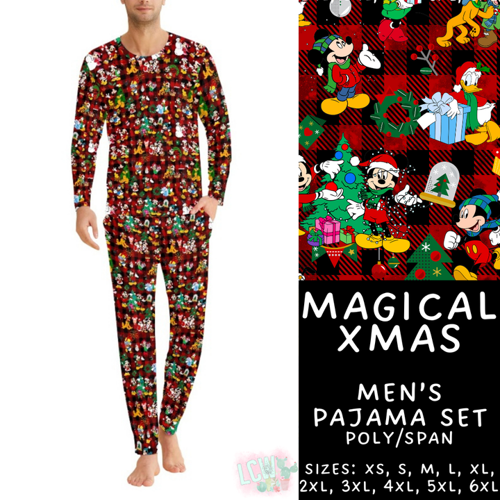 Batch #412 - Christmas Family Pajamas 2 - Closes 9/12 - ETA late October - Magical Xmas Men's Pajama Set
