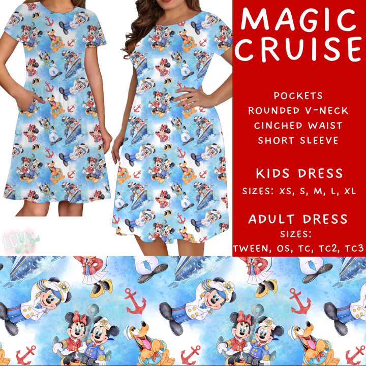 Batch #443 - September Request Run - Closes 11/6 - ETA mid/late Dec - Magic Cruise Women's & Girls Dresses