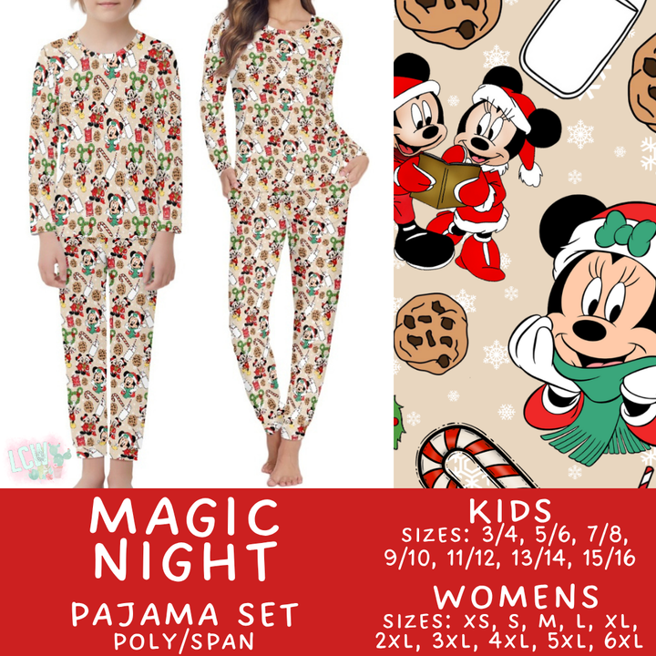 Batch #430 - Magical Christmas Family Pajamas - Closes 10/15 -  ETA late Nov - Magic Night Women's & Kid's Pajama Set