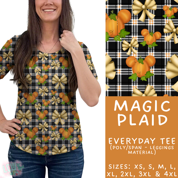 Batch #404 - Magical Fall 2 - Closes 8/29 - ETA mid/late October - Magic Plaid Everyday Tee