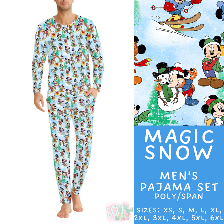 Batch #430 - Magical Christmas Family Pajamas - Closes 10/15 - ETA late Nov - Magic Snow Men's Pajama Set