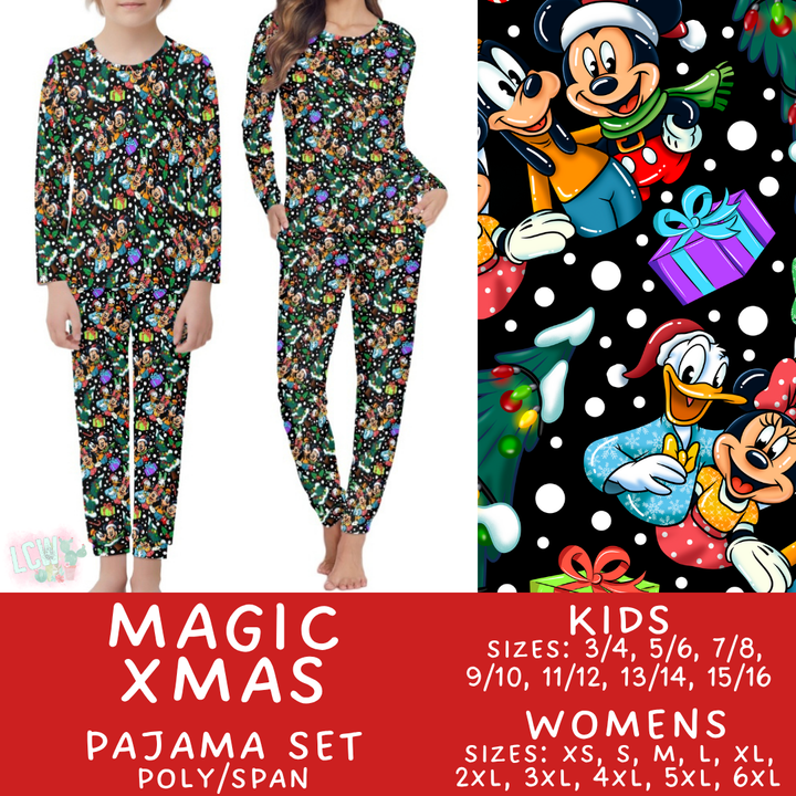 Batch #430 - Magical Christmas Family Pajamas - Closes 10/15 -  ETA late Nov - Magic Xmas Women's & Kid's Pajama Set