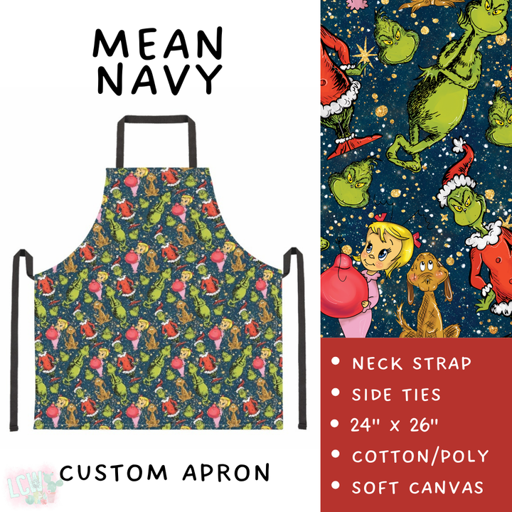 Batch #416 - Baking Spirits Bright 2 - Closes 9/19 - ETA early Nov - Mean Navy Apron