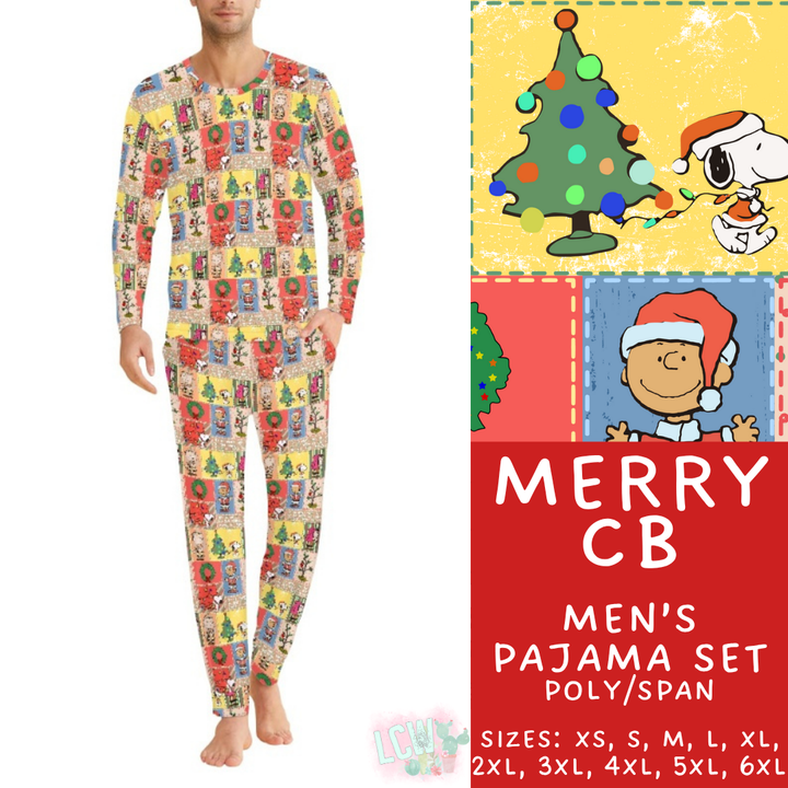 Batch #431 - Character Christmas Pajamas - Closes 10/16 - ETA late Nov - Merry CB Men's Pajama Set