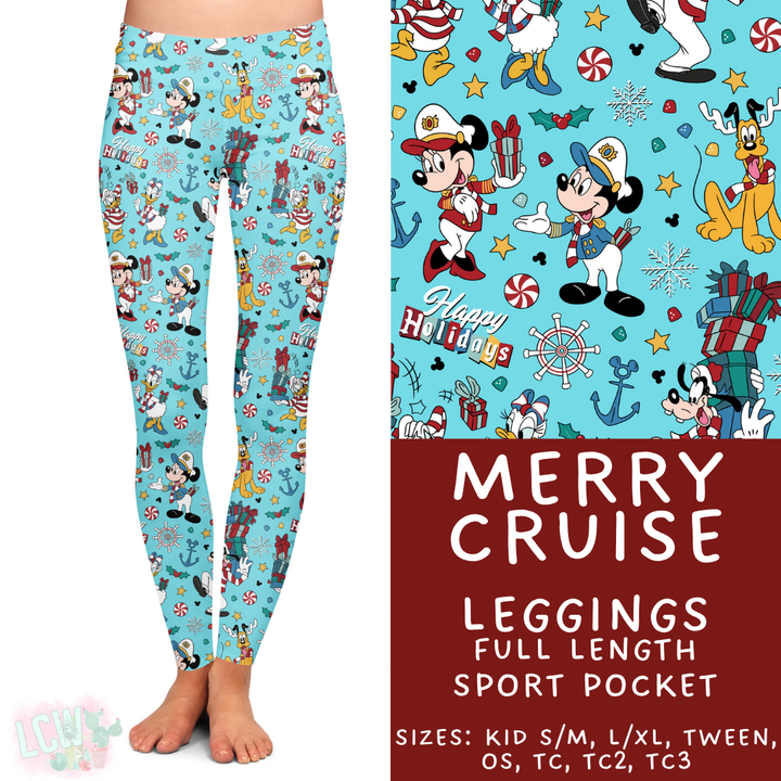 Batch #443 - September Request Run - Closes 11/6 - ETA mid/late Dec - Merry Cruise Full Length Leggings
