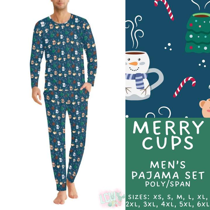 Batch #425 - Winter Family Pajamas - Closes 10/6 - ETA late Nov - Merry Cups Men's Pajama Set