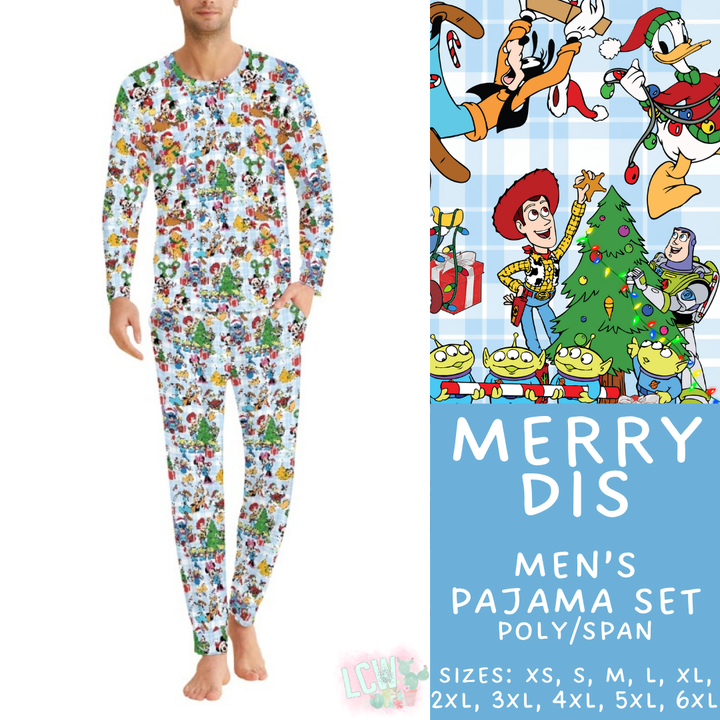 Batch #430 - Magical Christmas Family Pajamas - Closes 10/15 - ETA late Nov - Merry Dis Men's Pajama Set