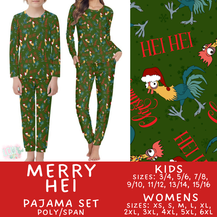 Batch #430 - Magical Christmas Family Pajamas - Closes 10/15 - ETA late Nov - Merry Hei Women's & Kid's Pajama Set