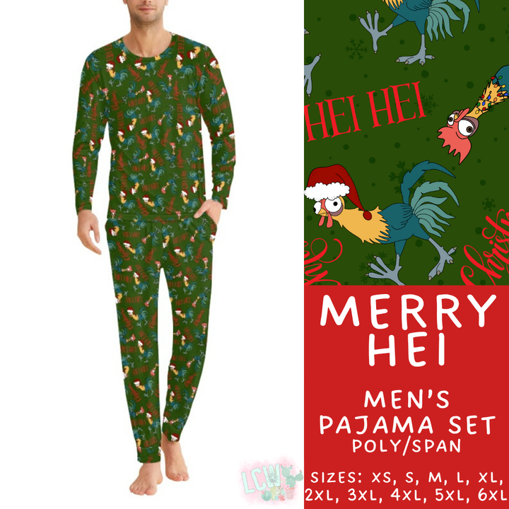 Batch #430 - Magical Christmas Family Pajamas - Closes 10/15 - ETA late Nov - Merry Hei Men's Pajama Set