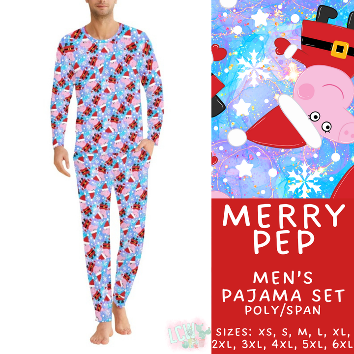 Batch #431 - Character Christmas Pajamas - Closes 10/16 - ETA late Nov - Merry Pep Men's Pajama Set