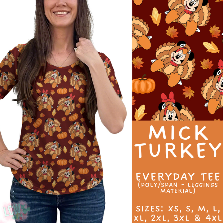 Batch #404 - Magical Fall 2 - Closes 8/29 - ETA mid/late October - Mick Turkey Everyday Tee