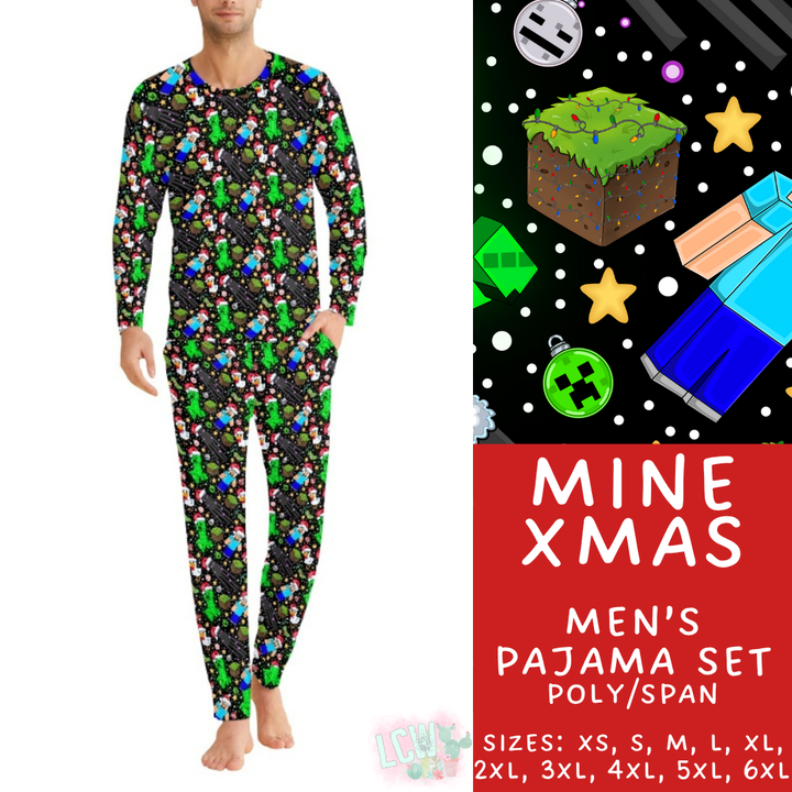 Batch #431 - Character Christmas Pajamas - Closes 10/16 - ETA late Nov - Mine Xmas Men's Pajama Set