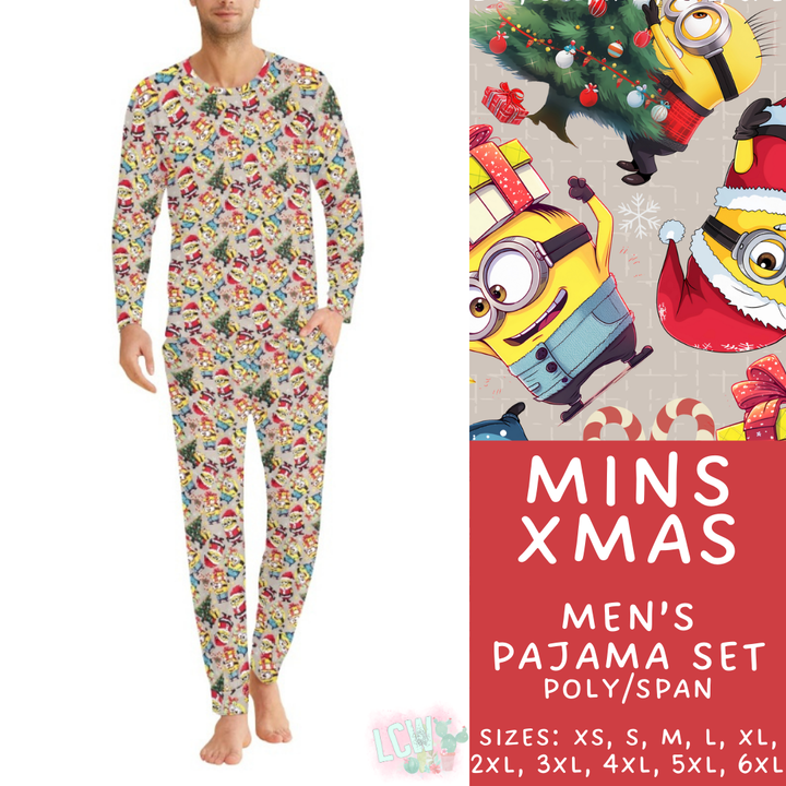 Batch #412 - Christmas Family Pajamas 2 - Closes 9/12 - ETA late October - Mins Xmas Men's Pajama Set