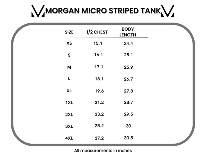 IN STOCK Morgan Micro Striped Tank - Grey