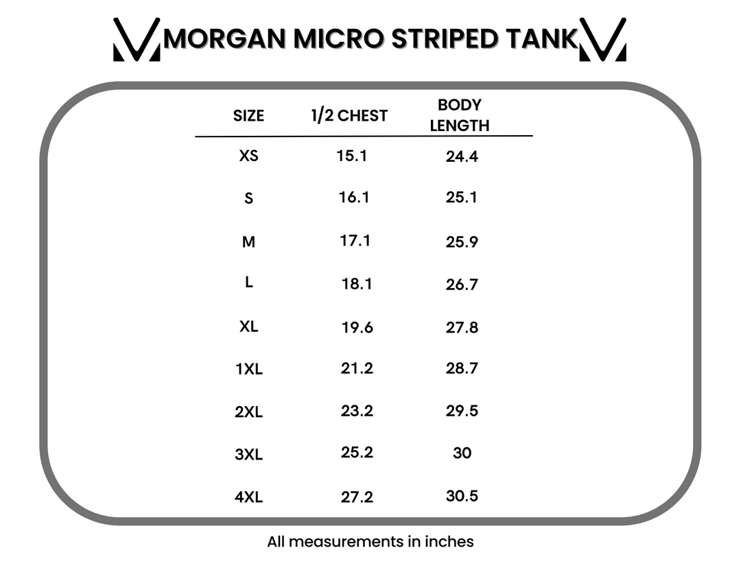 IN STOCK Morgan Micro Striped Tank - Turquoise