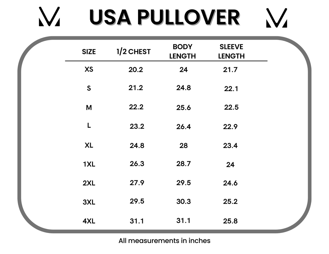 IN STOCK USA Pullover - White FINAL SALE