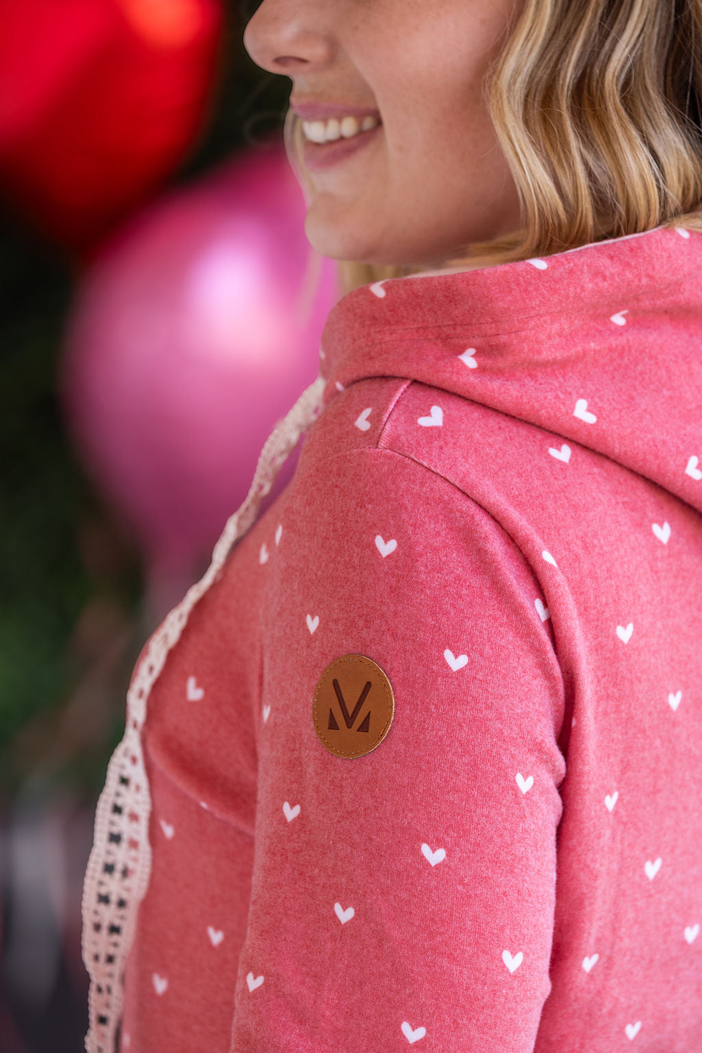 IN STOCK Hailey Pullover Hoodie -Sweetheart Red