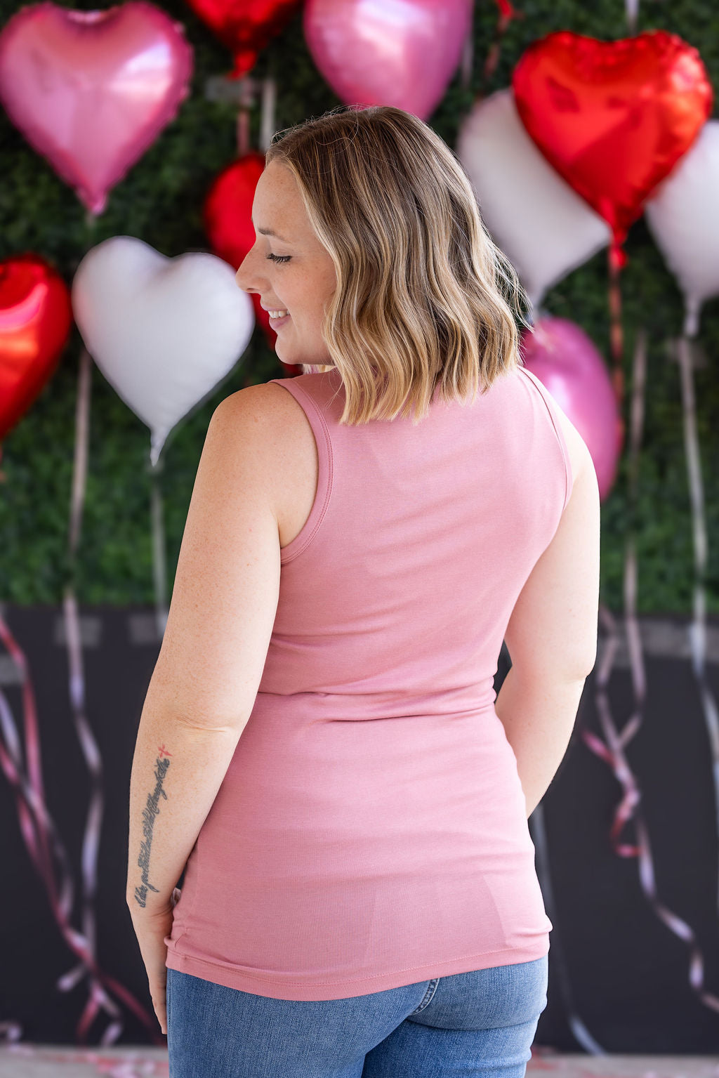 IN STOCK Ava Tank - Rose