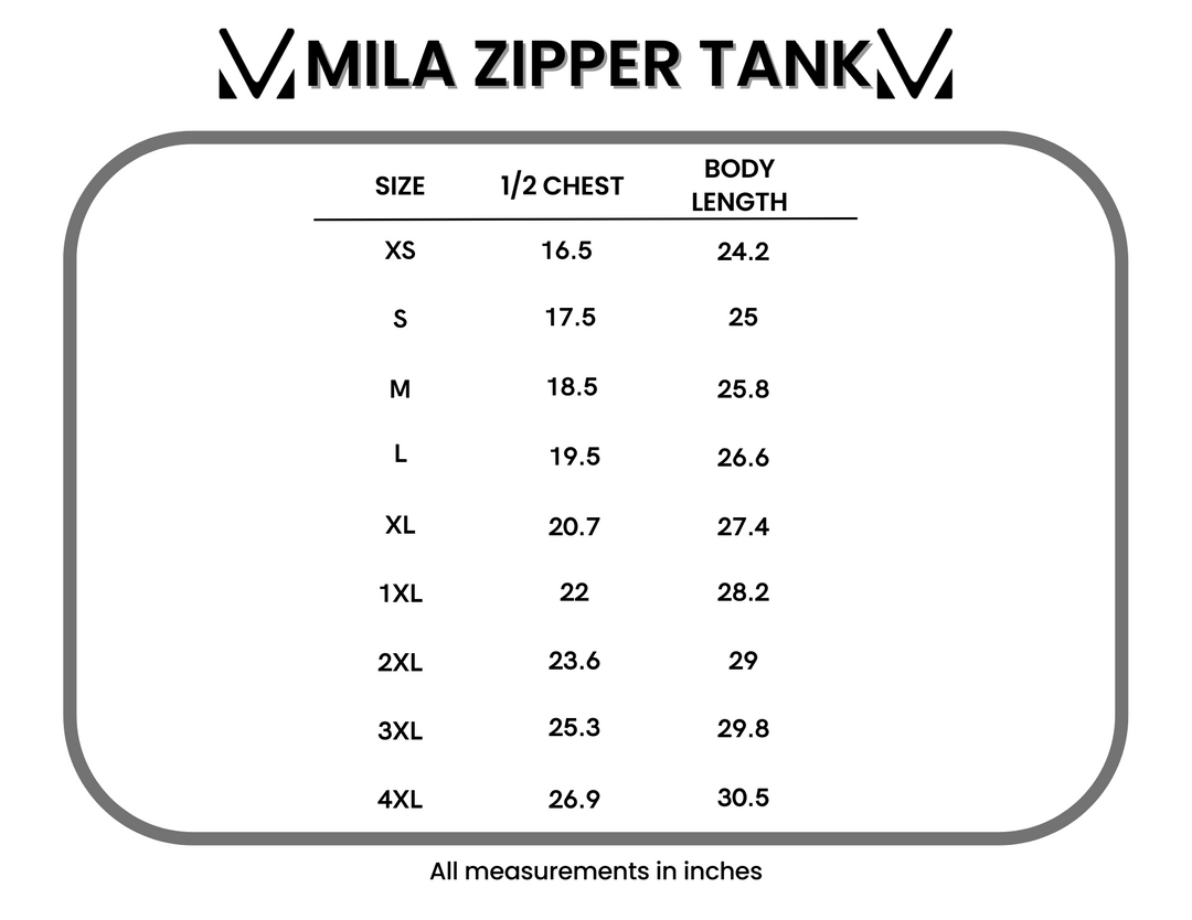 IN STOCK Mila Zipper Tank - Blue Tie Dye