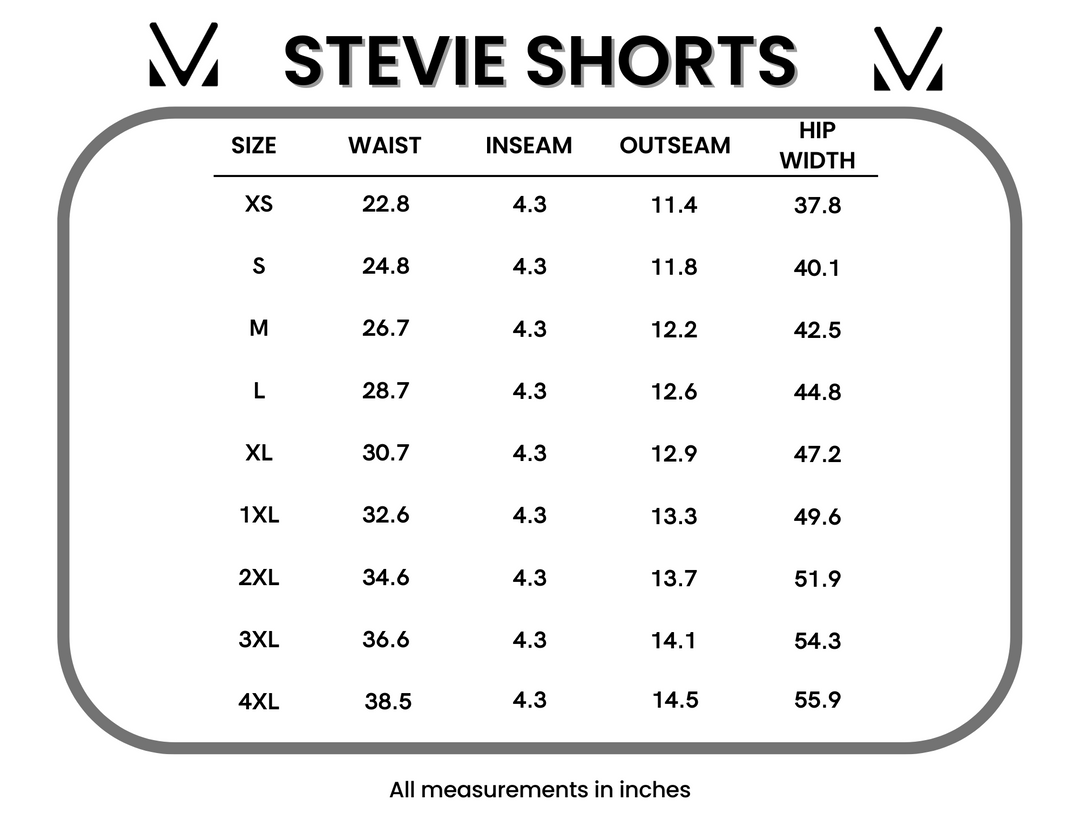 IN STOCK French Terry Stevie Shorts - Spring Leaf FINAL SALE