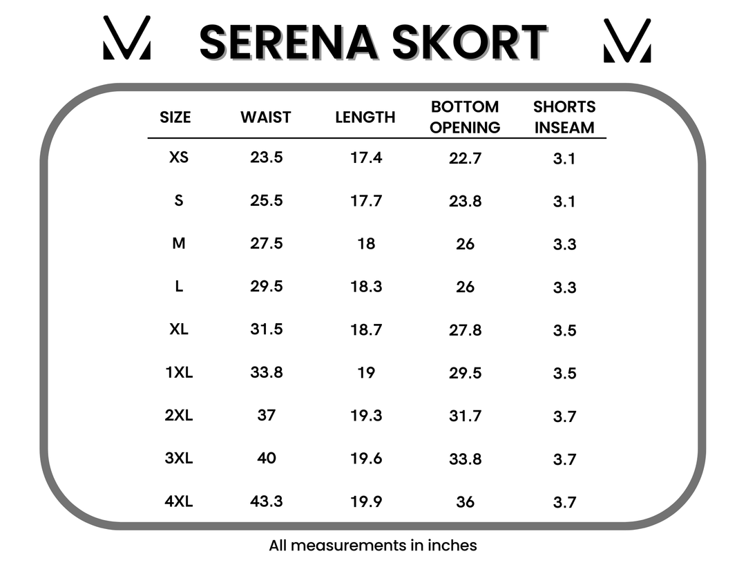IN STOCK Serena Luxe Skort - Black