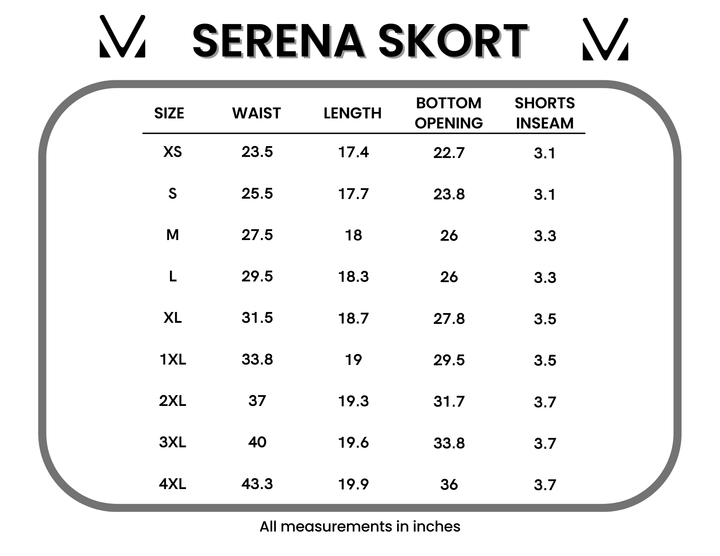 IN STOCK Serena Luxe Skort - Black