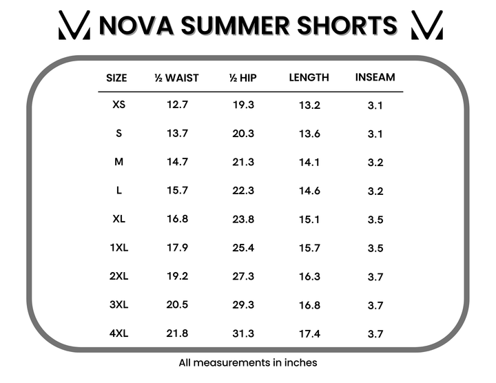 IN STOCK Nova Summer Shorts - Aqua Palm