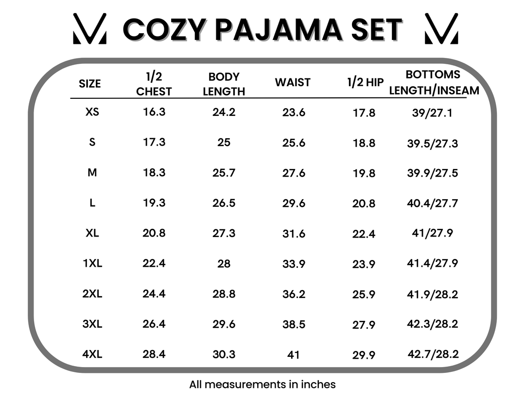 IN STOCK Cozy Pajama Set - Olive Meadow